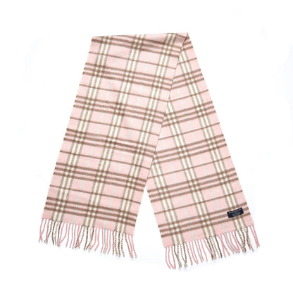 Burberry Cashmere Nova Check Scarf Pink 3 of 4