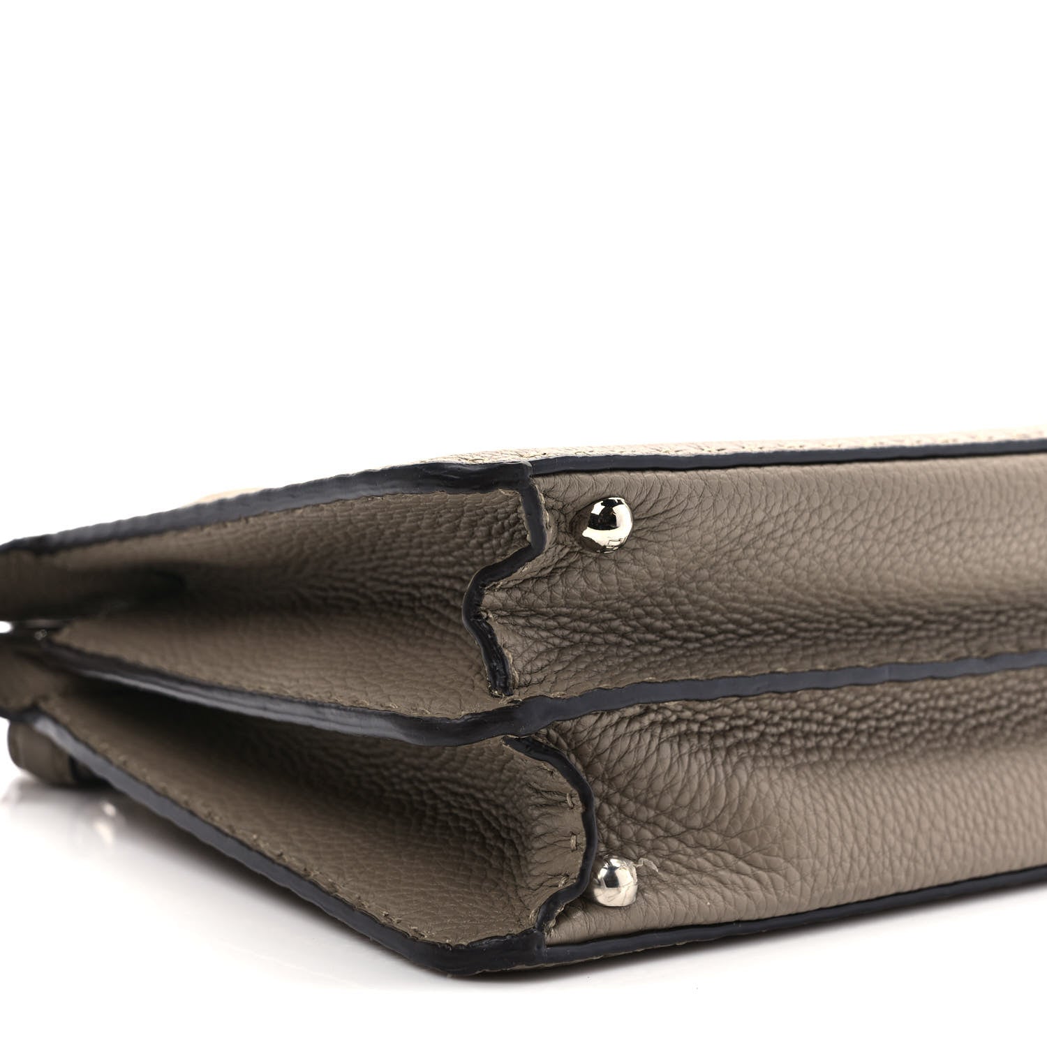 Fendi Cuoio Romano Selleria Chamois Medium Peekaboo I SEE U Satchel Corda Camelia Cipria 7 of 8