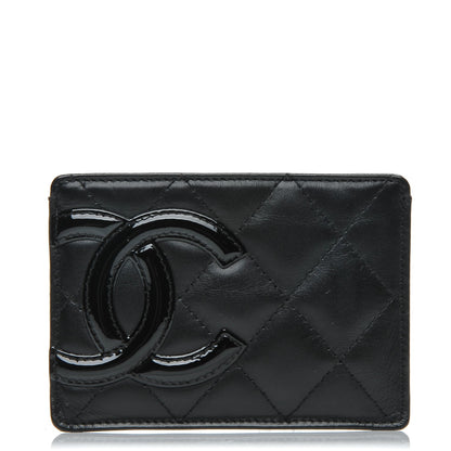 Chanel Calfskin Quilted Cambon Card Holder Black 1 of 7