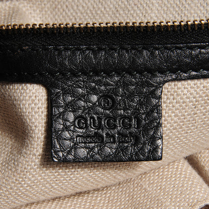 Gucci Python Leather Medium Greenwich Shoulder Bag Black 6 of 7