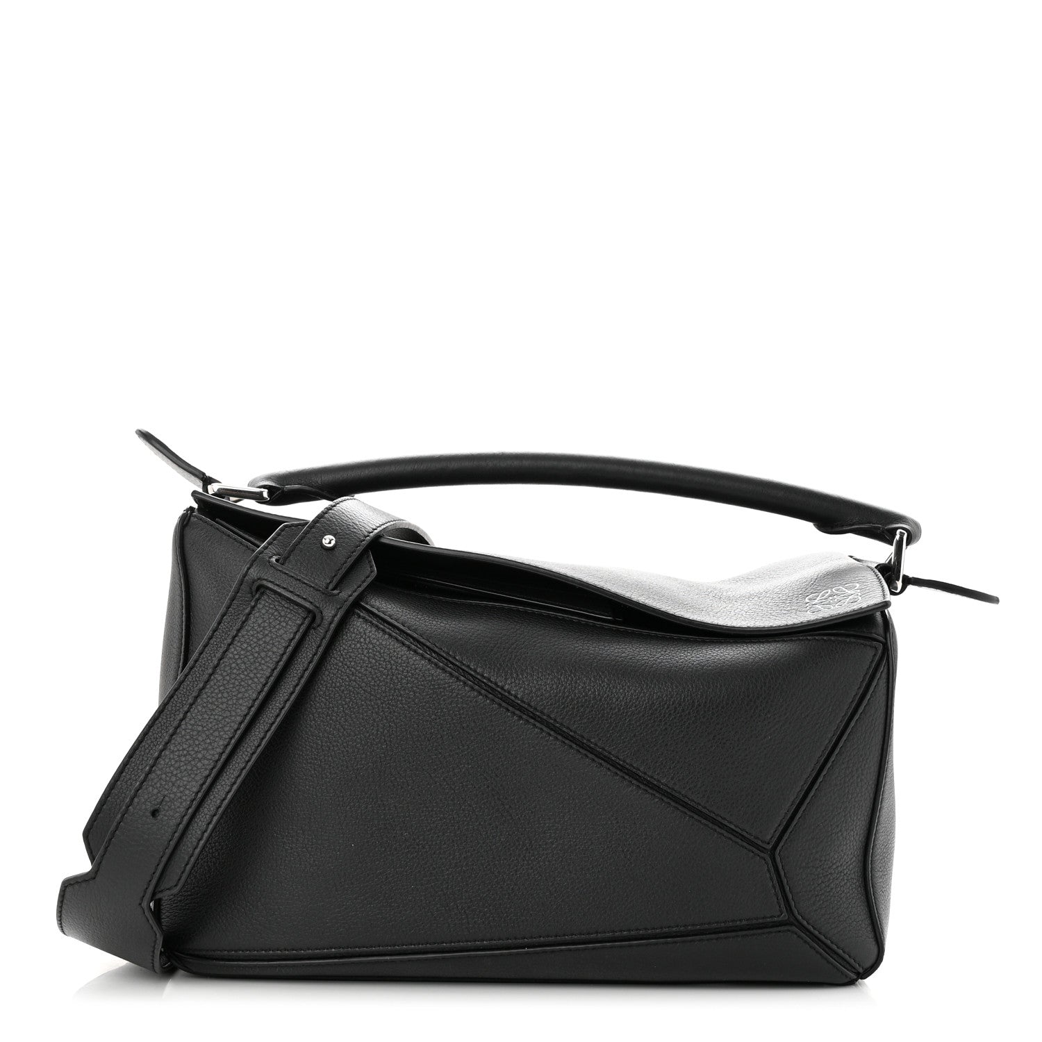 Loewe Calfskin Medium Puzzle Bag Black 1 of 10