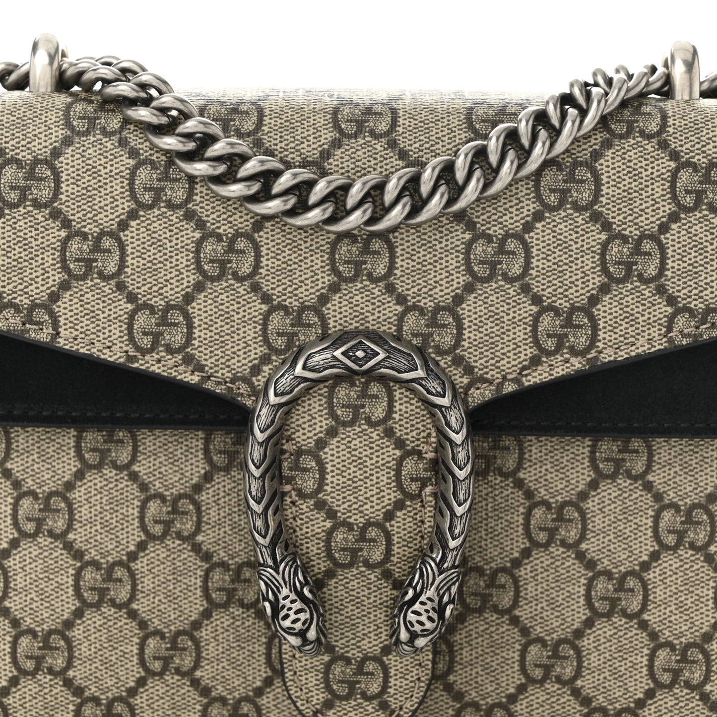 GG Supreme Monogram Mini Dionysus Shoulder Bag Black