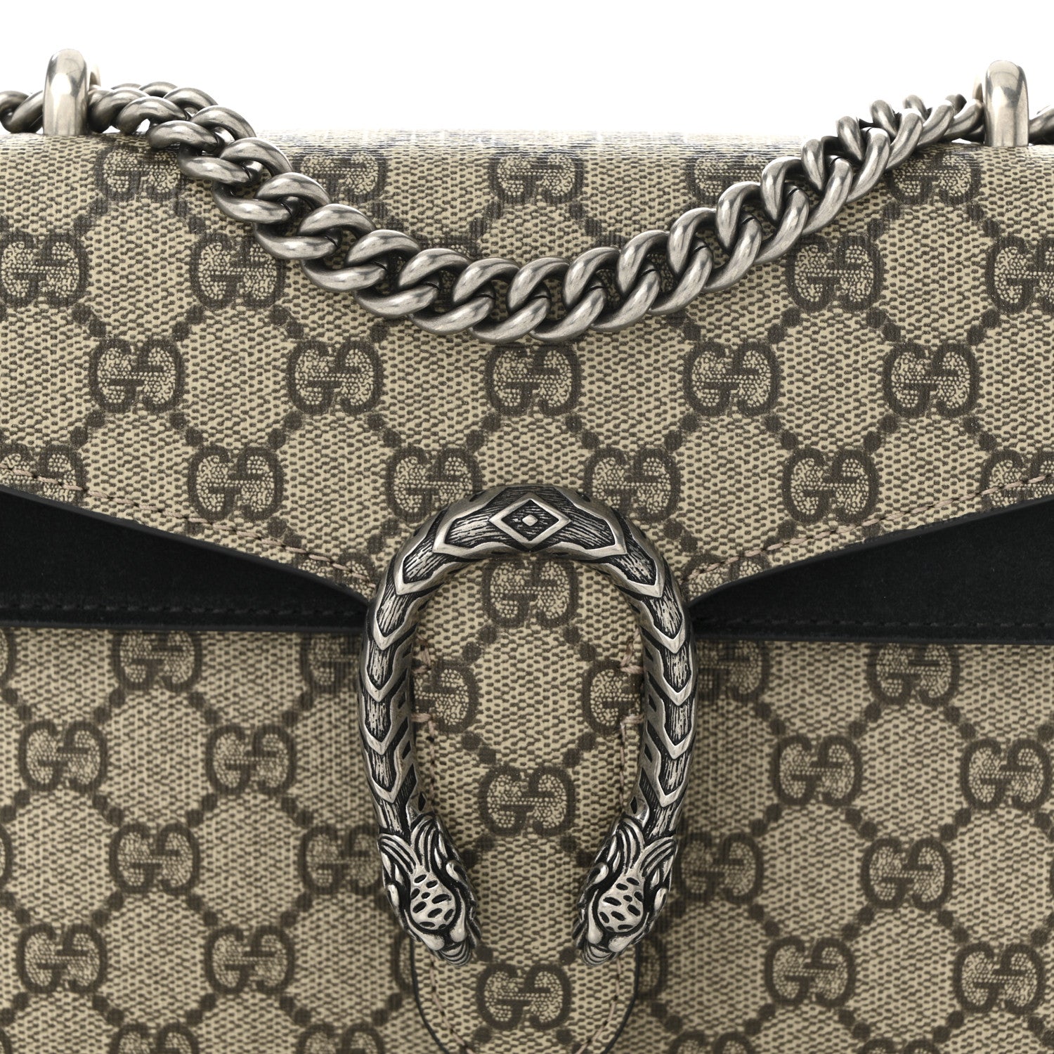 Gucci GG Supreme Monogram Mini Dionysus Shoulder Bag Black 8 of 11