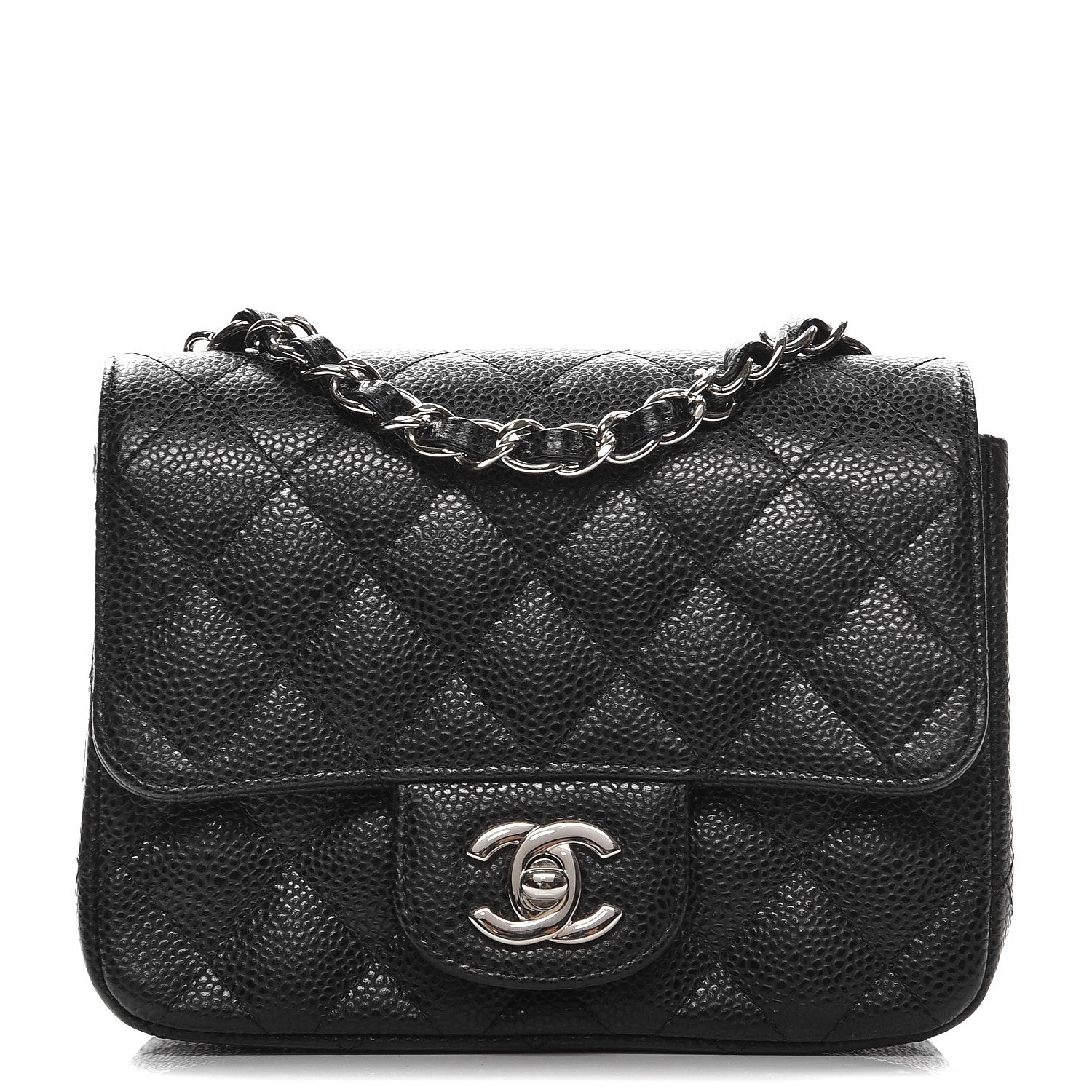 Chanel Caviar Quilted Mini Square Flap Black 1 of 8