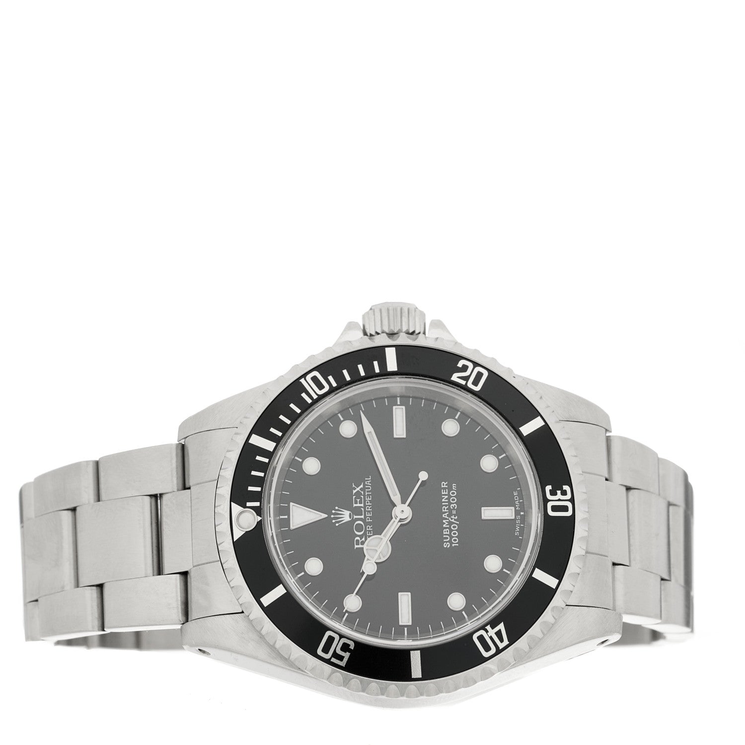 Rolex Stainless Steel 40mm Oyster Perpetual Submariner Watch Black 14060M 2 of 5