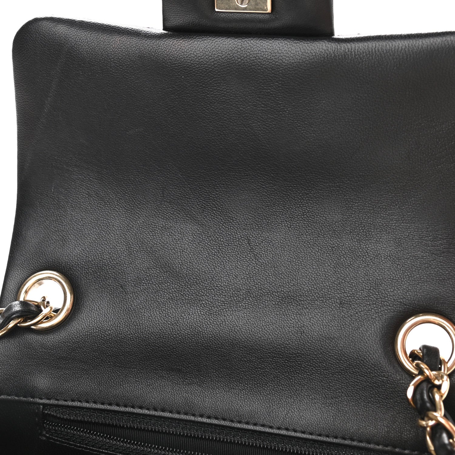 Chanel Lambskin Quilted Mini Square Flap Black 8 of 10