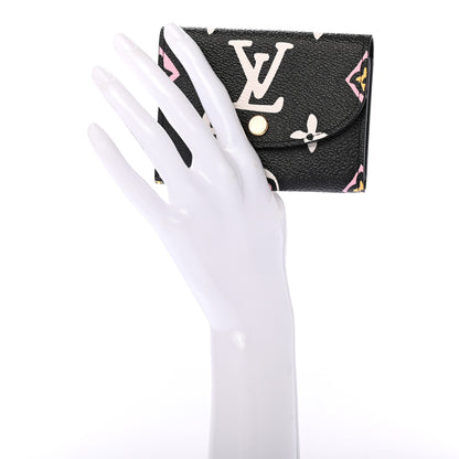 Louis Vuitton Monogram Giant Wild At Heart Rosalie Coin Purse Black 2 of 6