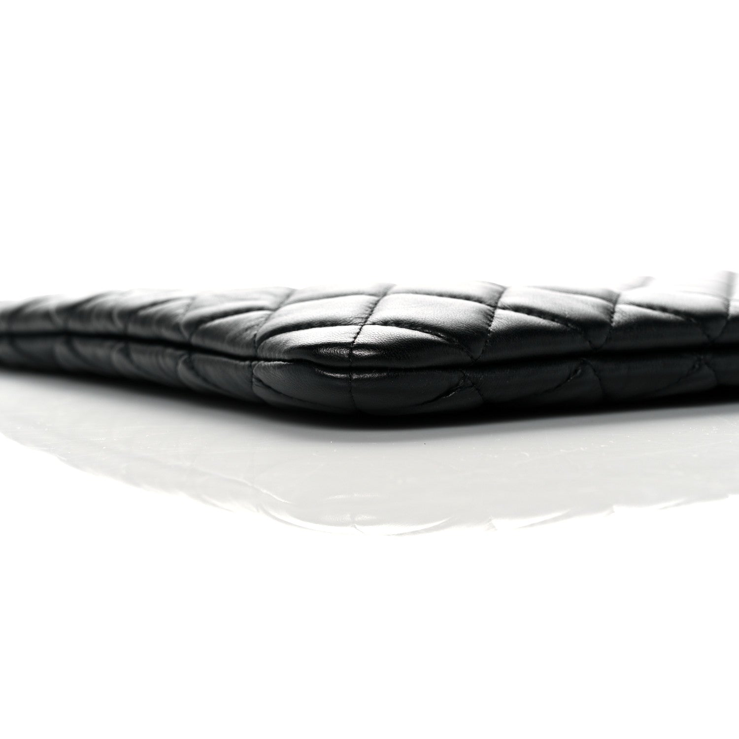 Chanel Lambskin Quilted Large Cosmetic Case Black 8 of 11