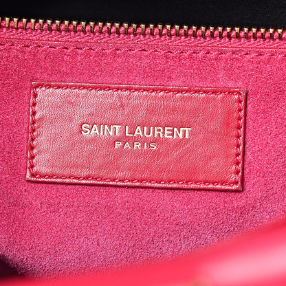 Saint Laurent Calfskin Classic Duffle 6 Fuchsia 7 of 31