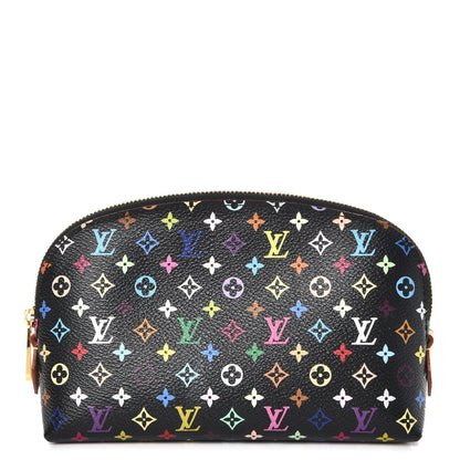 Louis Vuitton Monogram Multicolor Cosmetic Pouch Black Grenade 1 of 7
