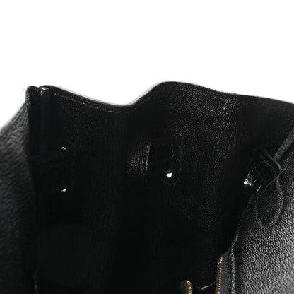 Hermes Shiny Niloticus Crocodile Birkin 30 Black 14 of 33