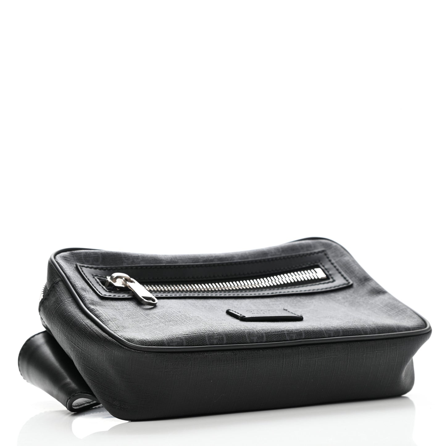 Soft GG Supreme Monogram Web Belt Bag Black Grey