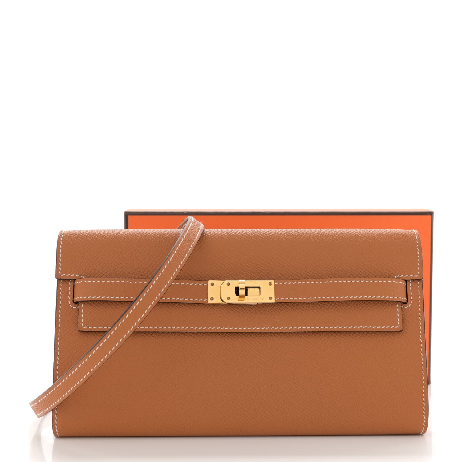 Hermes Epsom Kelly Wallet To Go Toffee 10 of 10