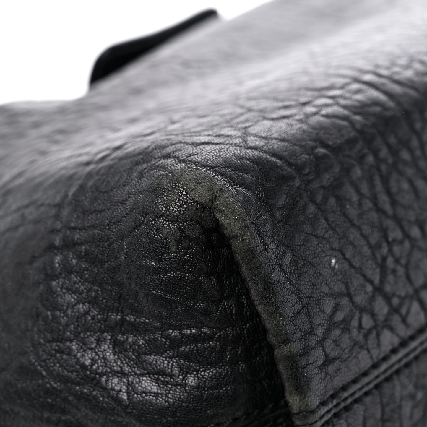Nappa Patent B Buckle Hobo Black