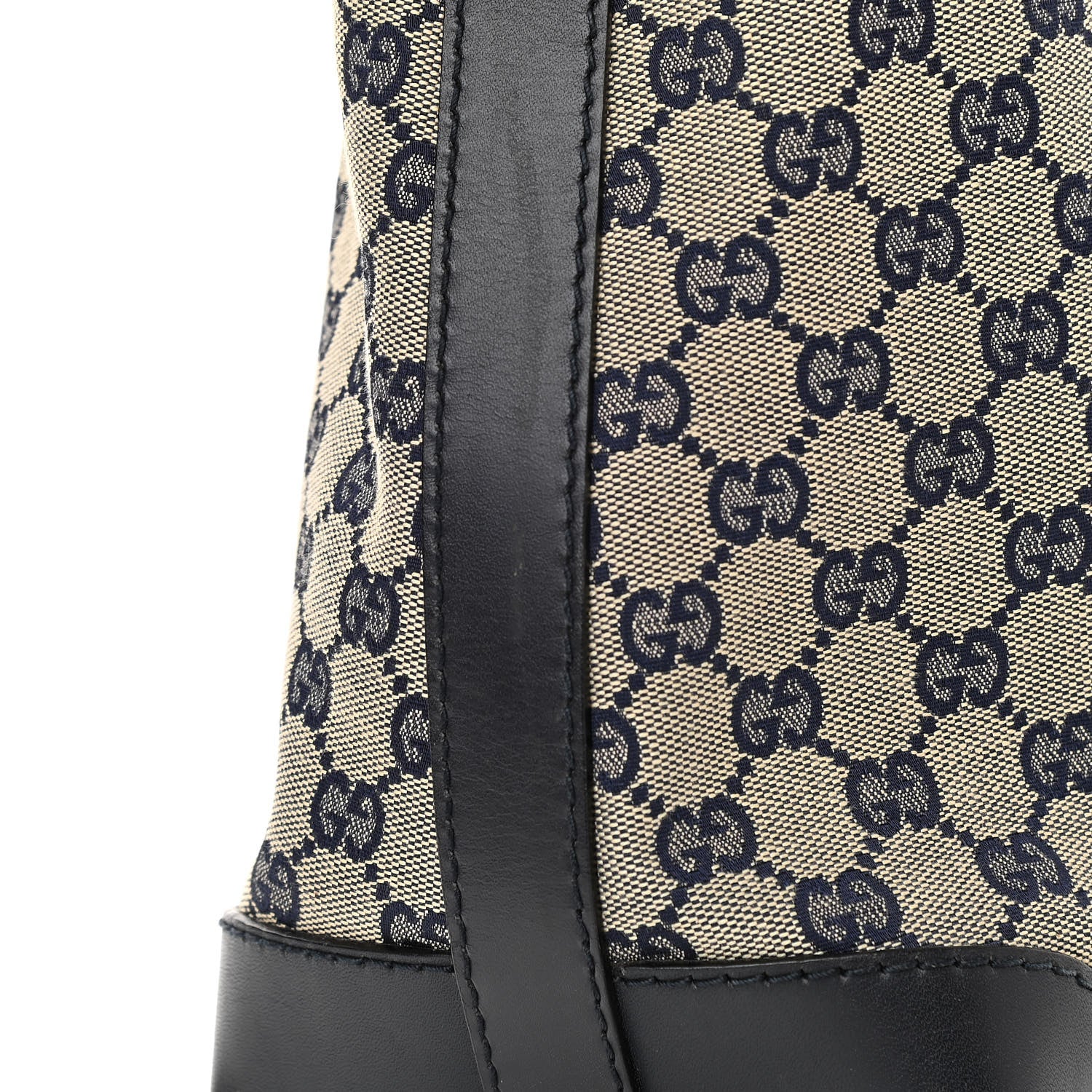 Gucci Monogram Vintage Web Medium Hobo Navy 21 of 21