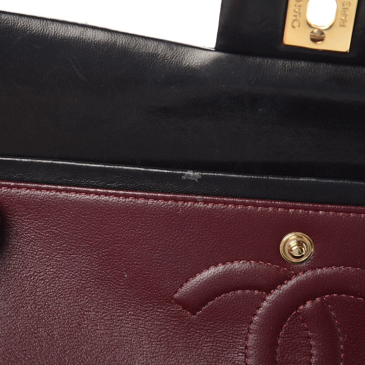 Chanel Lambskin Quilted Medium Double Flap Black 9 of 15