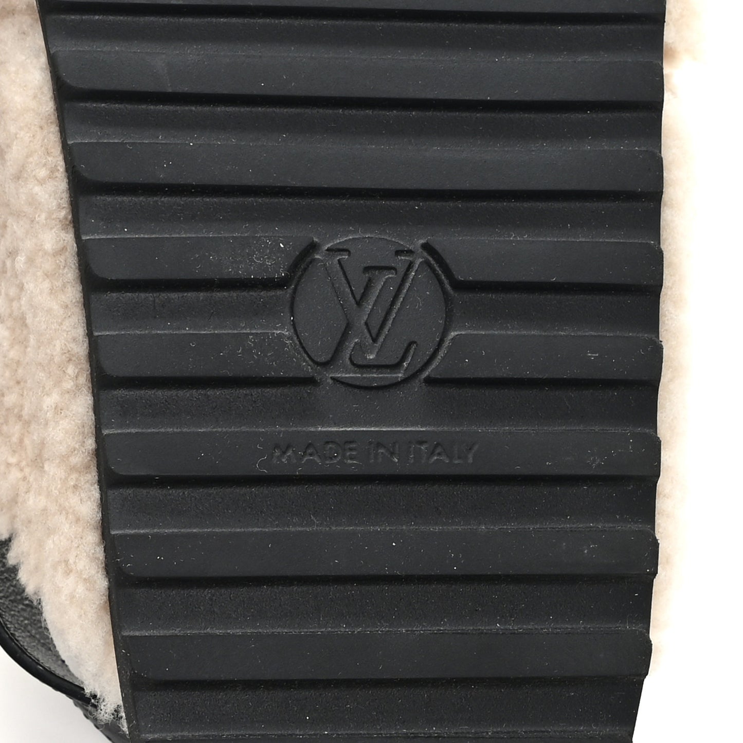 Shearling Paseo Sandals 37 Black