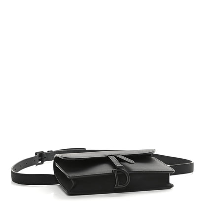 Christian Dior Ultra Matte Calfskin Saddle Belt Bag Black 3 of 7