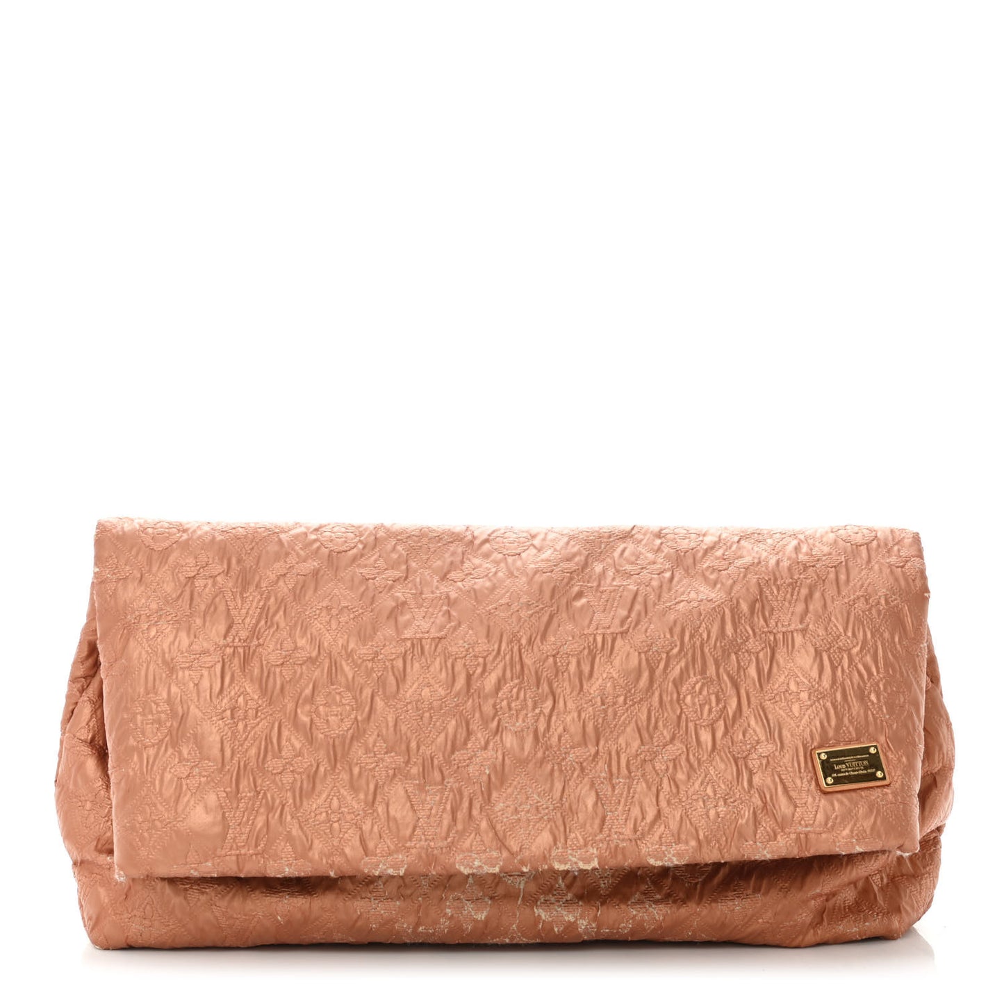 Jacquard Quilted Monogram Limelight Clutch GM Rose Gold