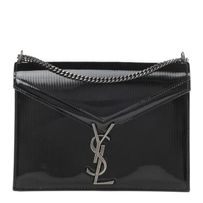 Saint Laurent Patent Monogram Cassandra Clasp Bag Black 1 of 11