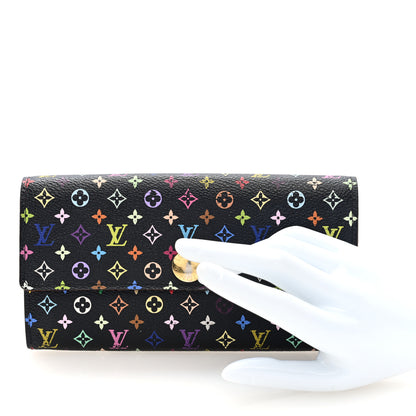 Louis Vuitton Monogram Multicolor Sarah Wallet Black Grenade 2 of 6