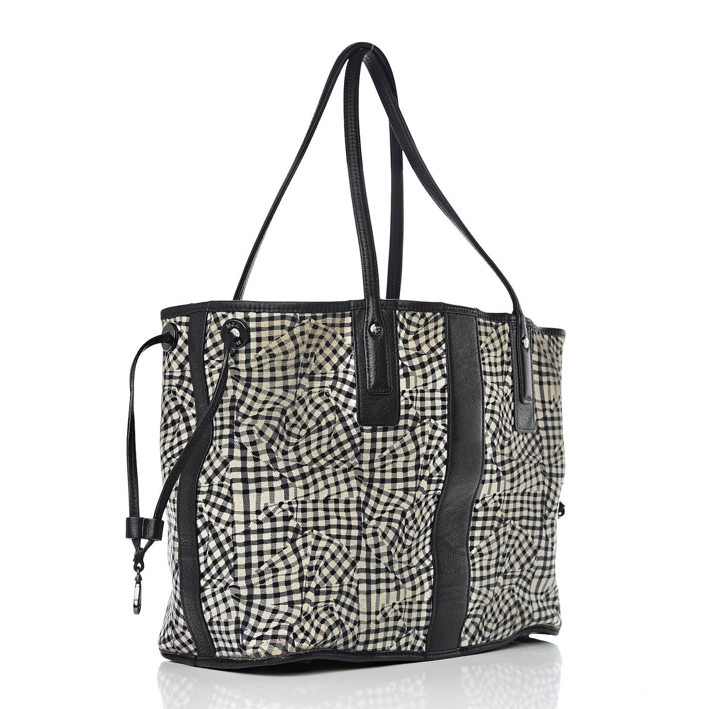 Visetos Medium Liz Reversible Shopper Tote Black