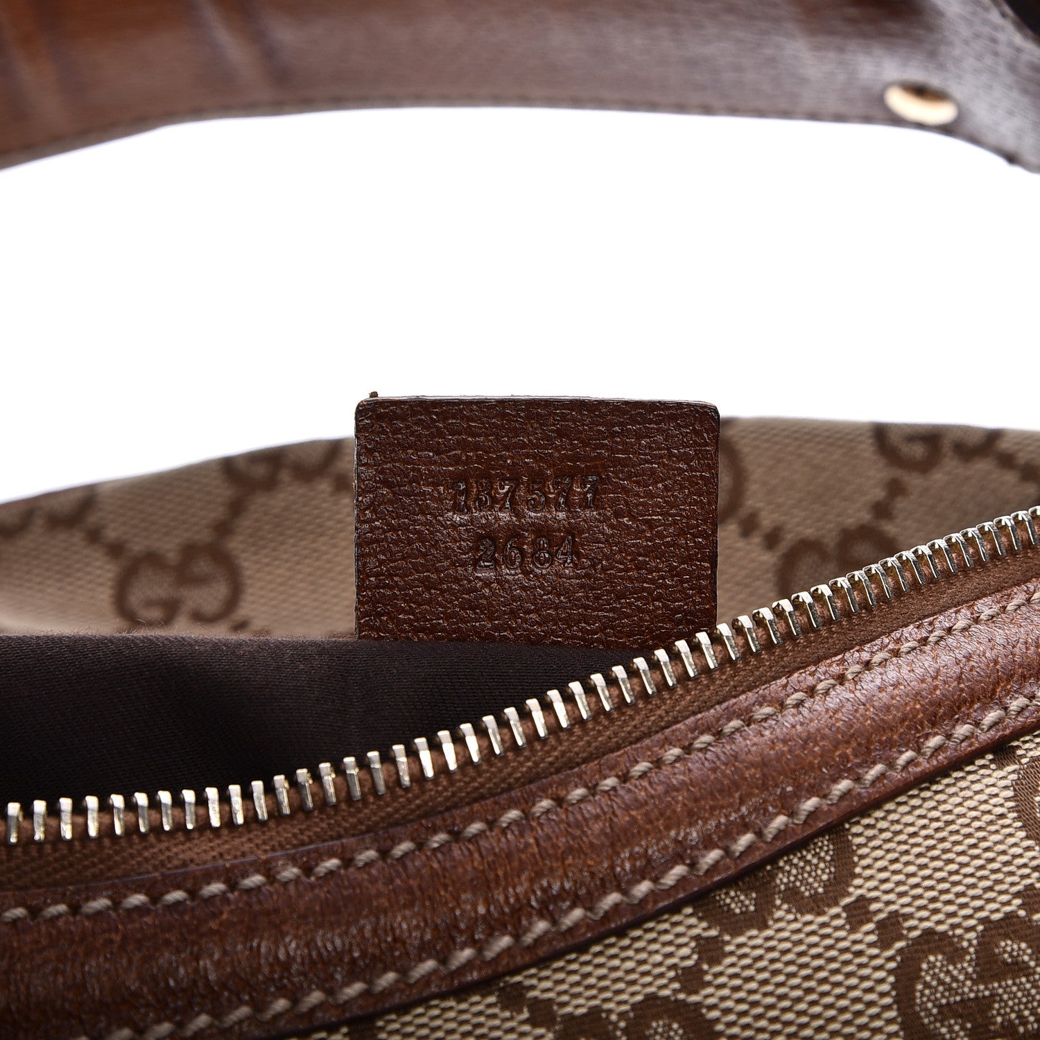 Gucci Monogram Bamboo Ring Hobo Brown 7 of 9