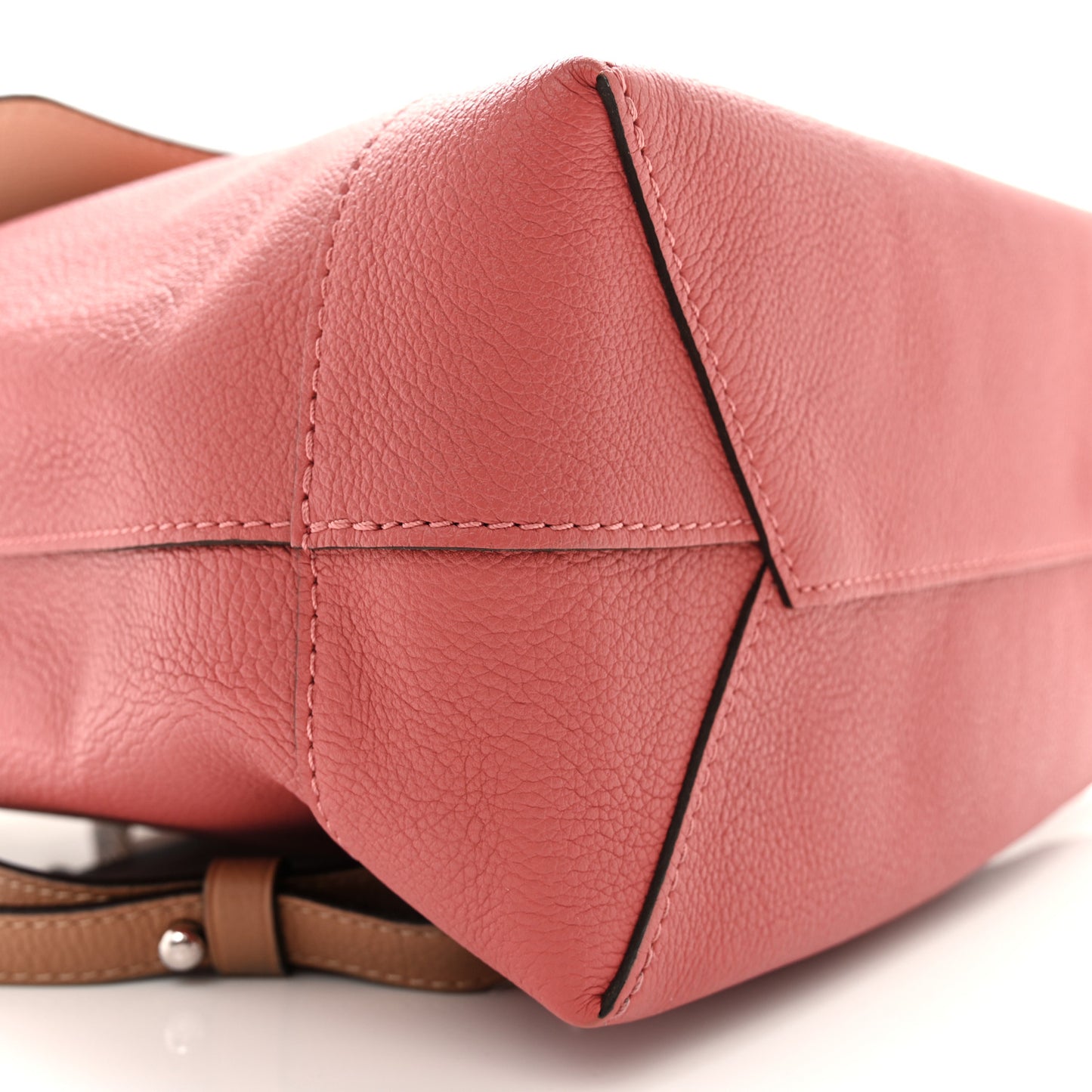 Calfskin Lockme Backpack Pink