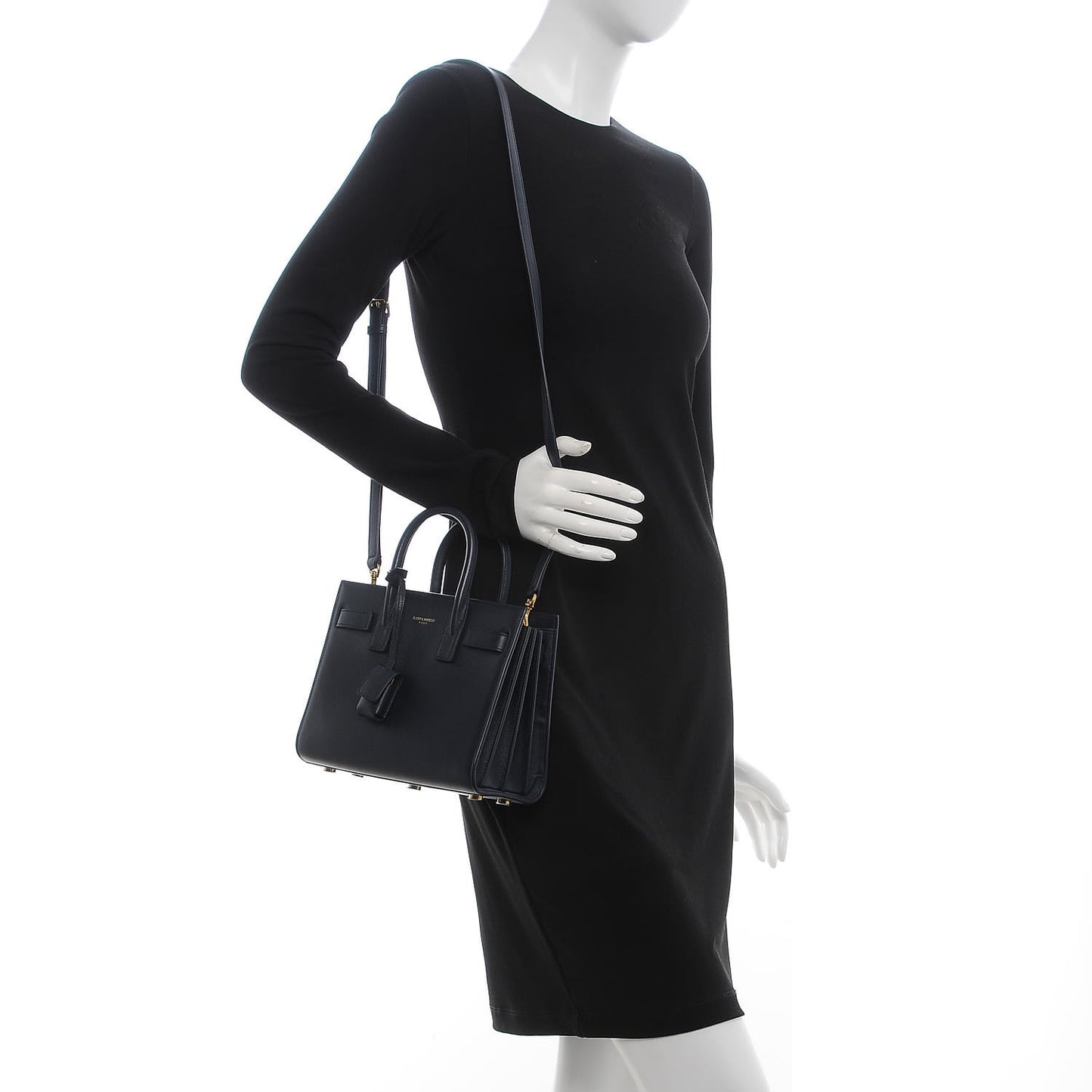 Calfskin Nano Sac De Jour Dark Blue