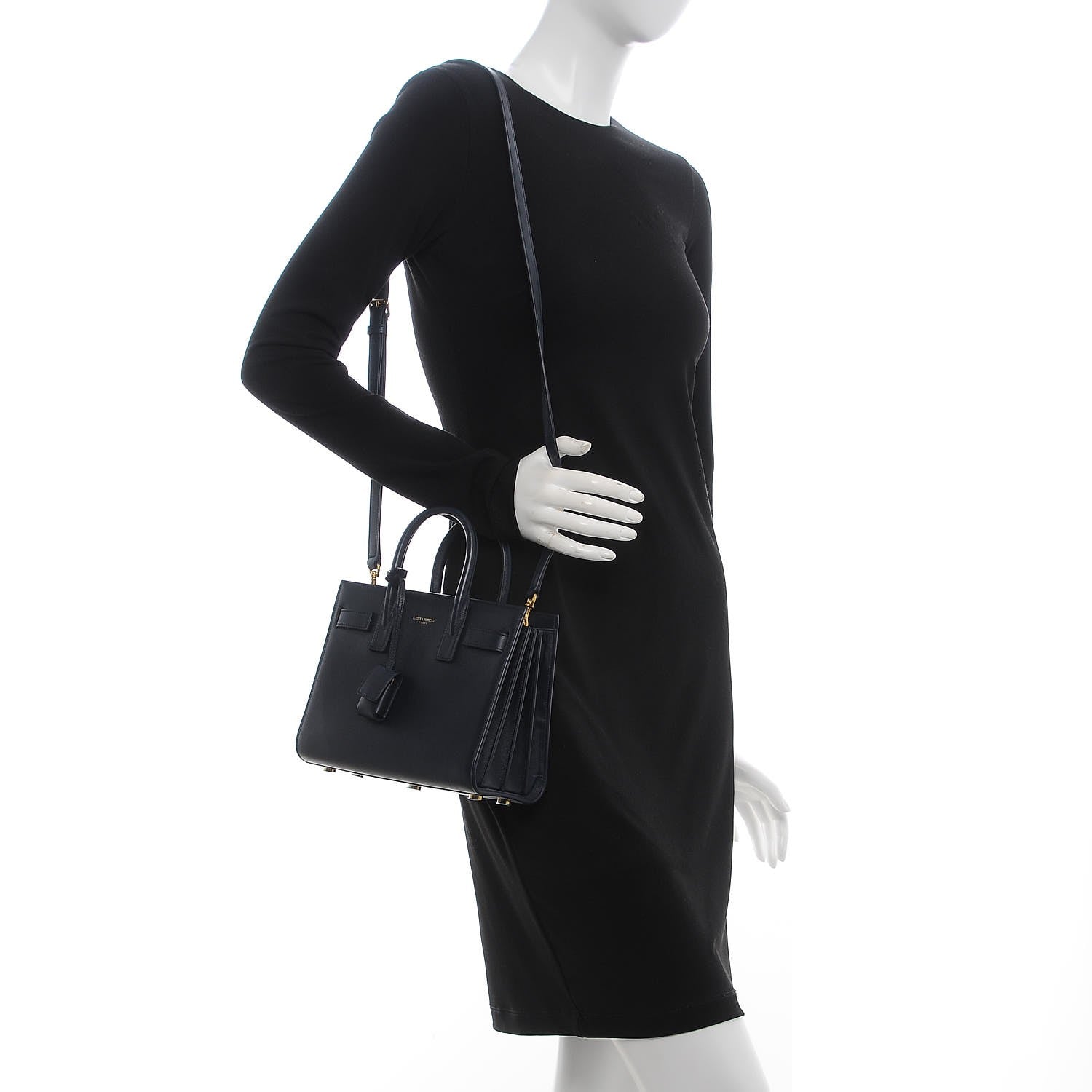 Saint Laurent Calfskin Nano Sac De Jour Dark Blue 2 of 8