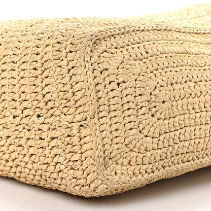 Saint Laurent Raffia Rive Gauche Tote Natural 8 of 9