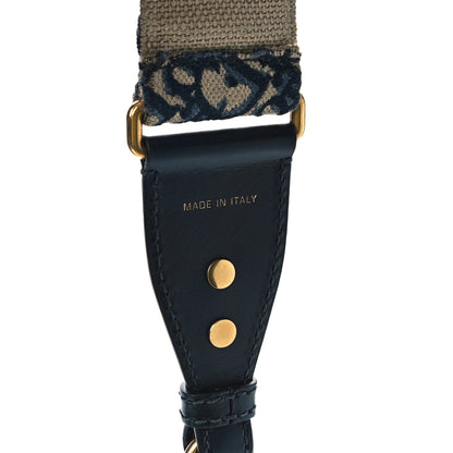 Christian Dior Oblique Studded Shoulder Strap Blue 5 of 6
