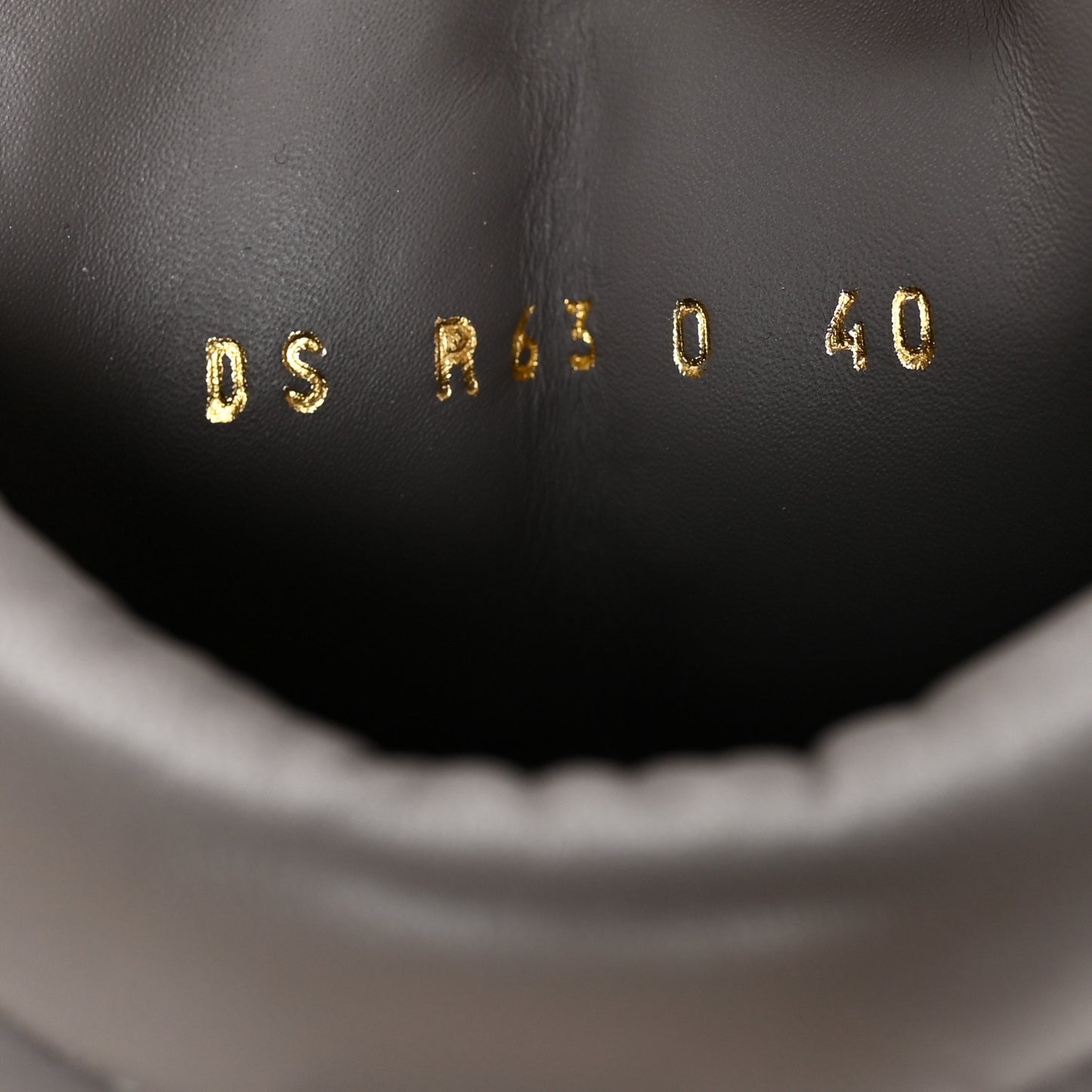 Suede Rockstud Cap Toe Combat Boots 40 Titanium