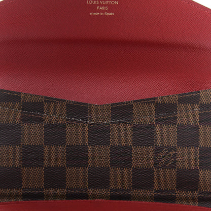 Louis Vuitton Damier Ebene Josephine Wallet Red 11 of 14