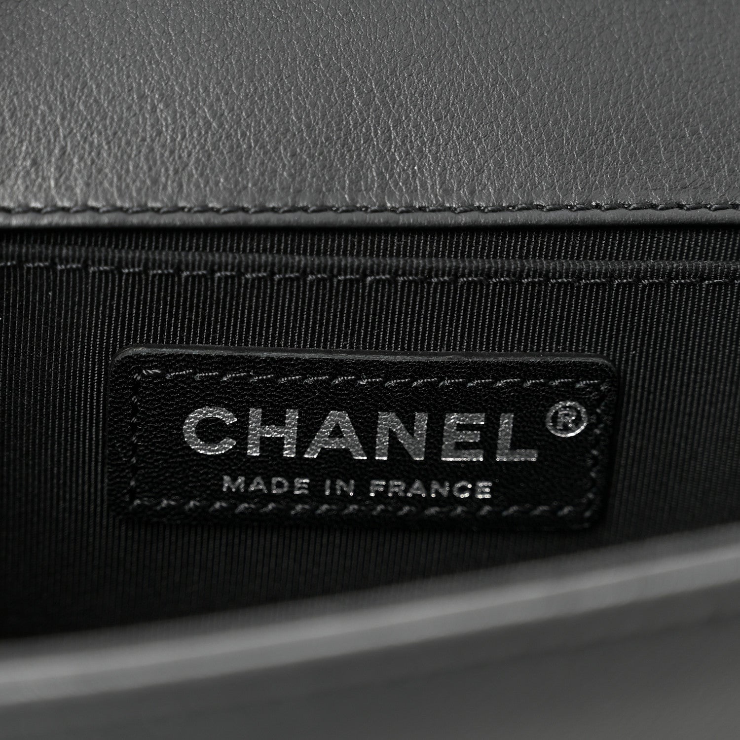 Chanel Lambskin Chevron Quilted Medium Boy Flap Black 6 of 10
