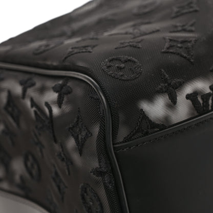 Louis Vuitton Monogram See Through Keepall Bandouliere 50 Black 9 of 11