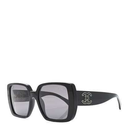 Chanel Acetate CC Square Sunglasses 5541 Black 1 of 7