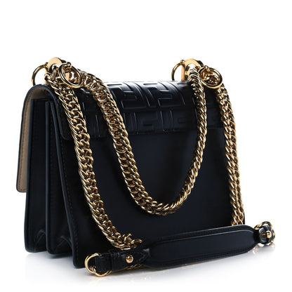 Fendi Vitello Liberty FF 1974 Embossed Small Kan I Shoulder Bag Black 2 of 12