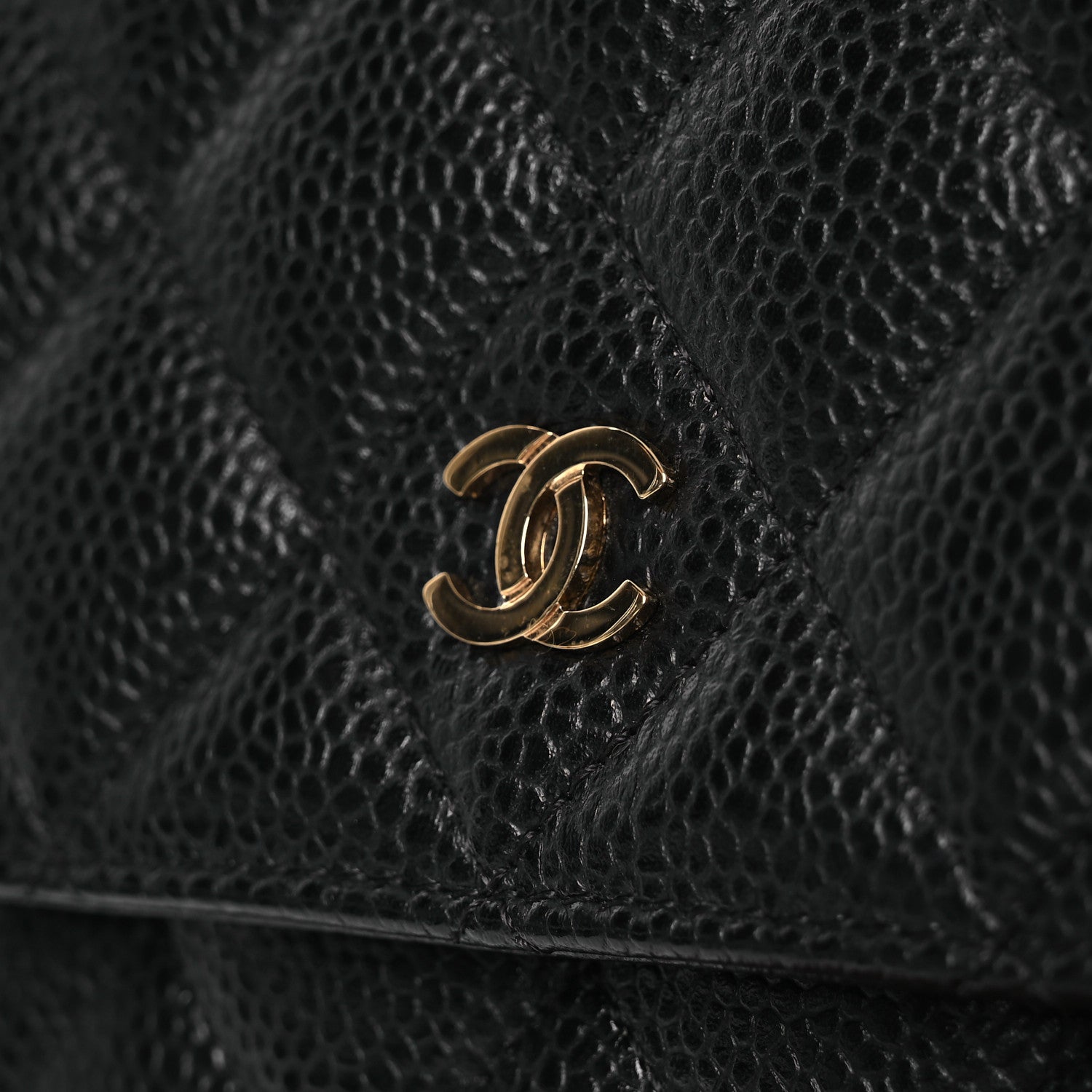 Chanel Caviar Quilted Wallet on Chain WOC Black 15 of 19