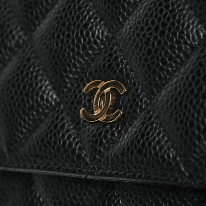 Chanel Caviar Quilted Wallet on Chain WOC Black 15 of 19
