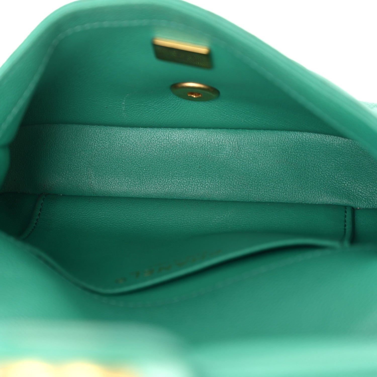 Chanel Caviar Quilted Mini Sweetheart Flap Green 5 of 10