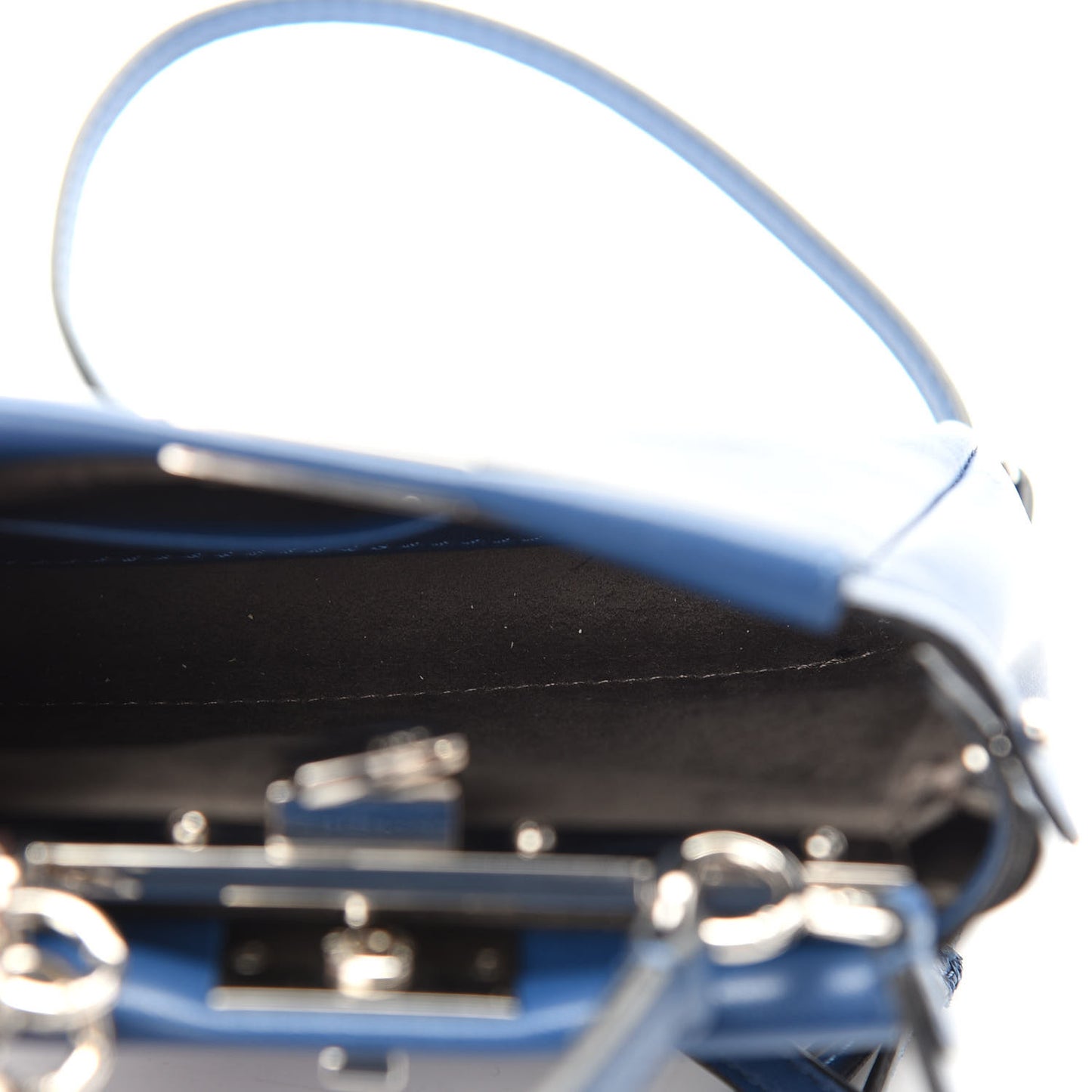 Shiny Nappa Micro Peekaboo Iconic Satchel Iris