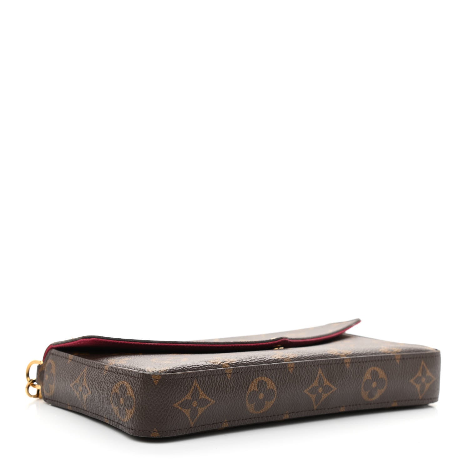 Louis Vuitton Monogram Pochette Felicie Chain Wallet Fuchsia 5 of 11