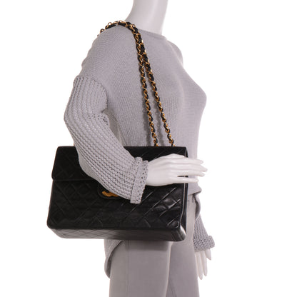 Chanel Lambskin XL Jumbo Flap Black 2 of 8