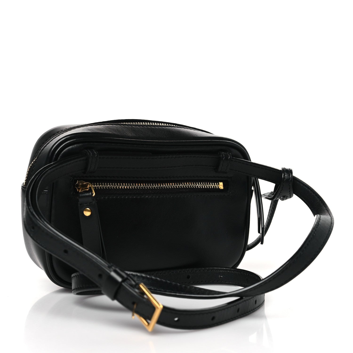 Saint Laurent Calfskin Matelasse Monogram Lou Belt Bag Black 3 of 9