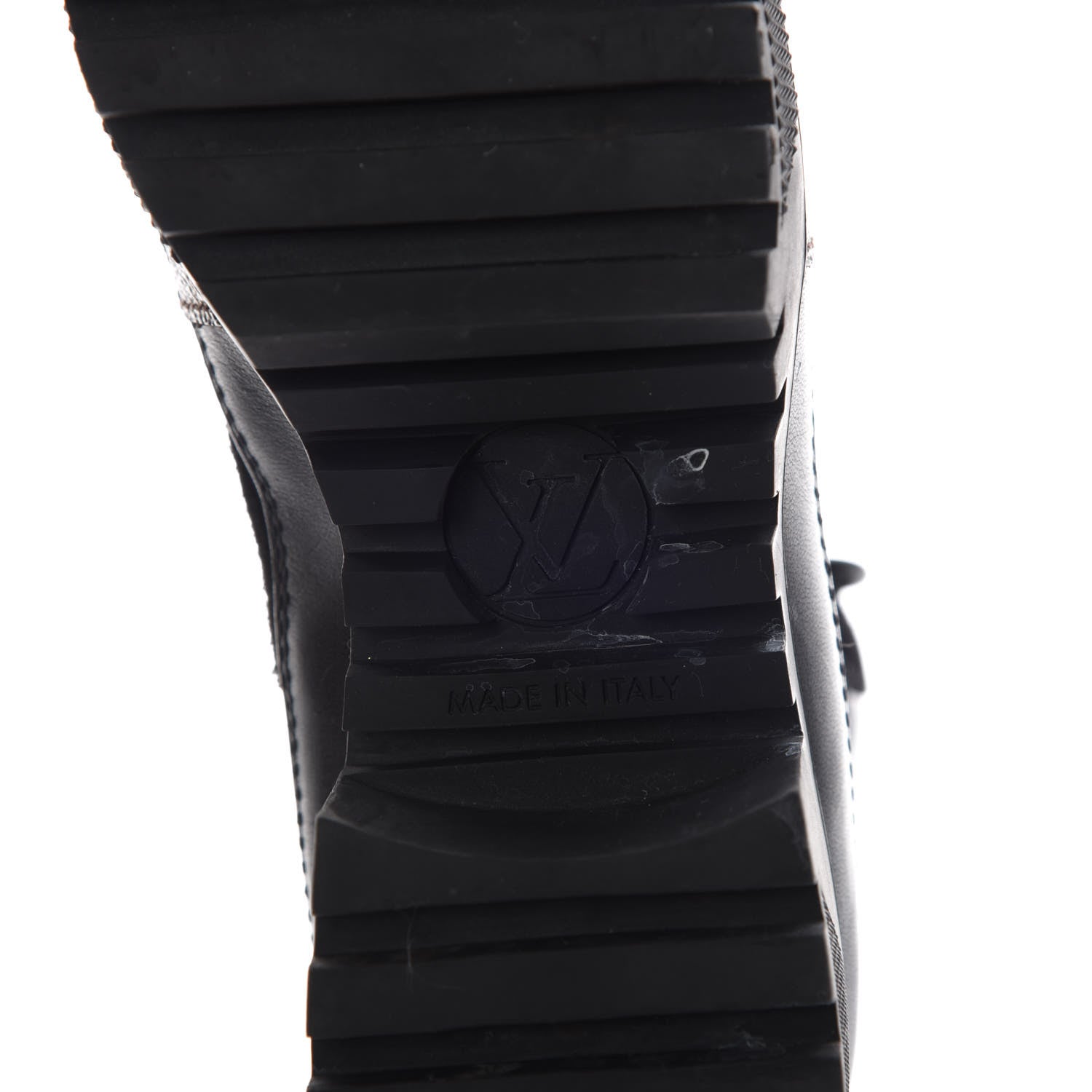 Louis Vuitton Suede Calfskin Monogram Laureate Platform Desert Boots 36 Black 5 of 7