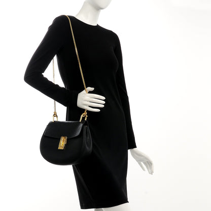Chloe Grained Lambskin Drew Shoulder Bag Black 2 of 8