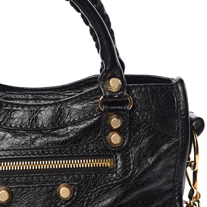 Balenciaga Agneau Giant 12 Gold Hardware Mini City Black 10 of 10