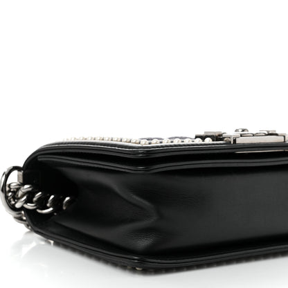 Chanel Calfskin Pearl Tweed Small Boy Flap Black 9 of 10