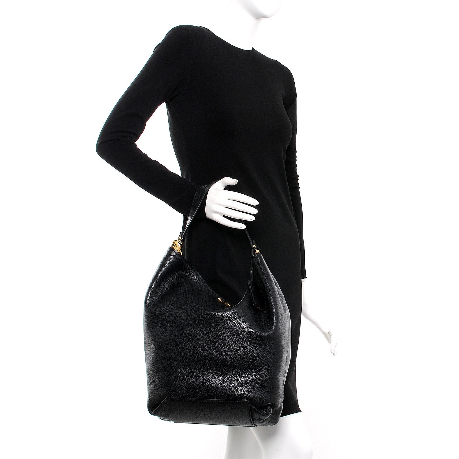 Miu Miu Goatskin Madras Bucket Bag Nero Black Porpora 2 of 10